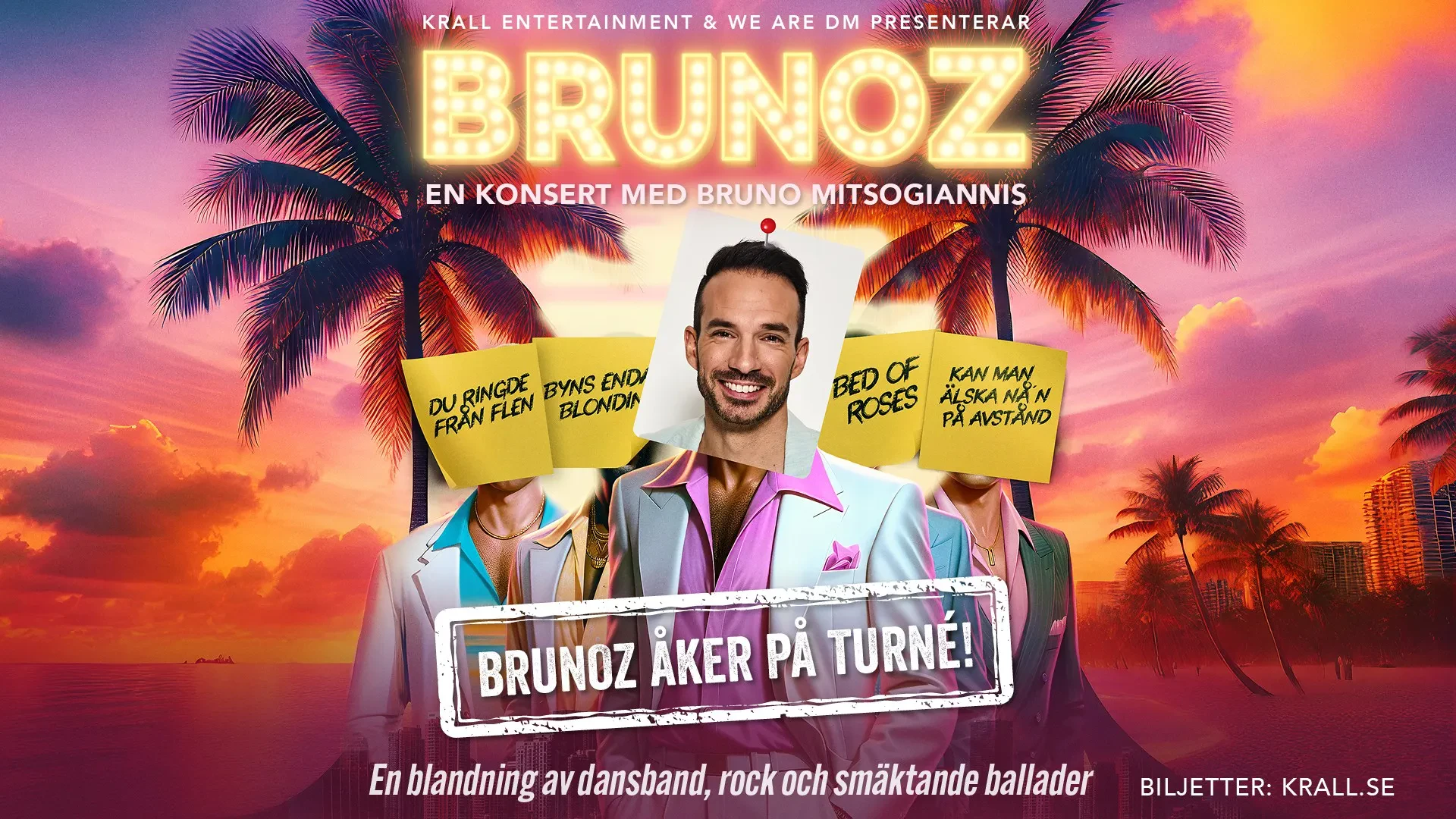 Brunoz Sverigeturné showbild