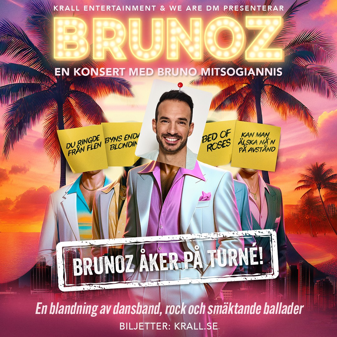 Brunoz Sverigeturné showbild