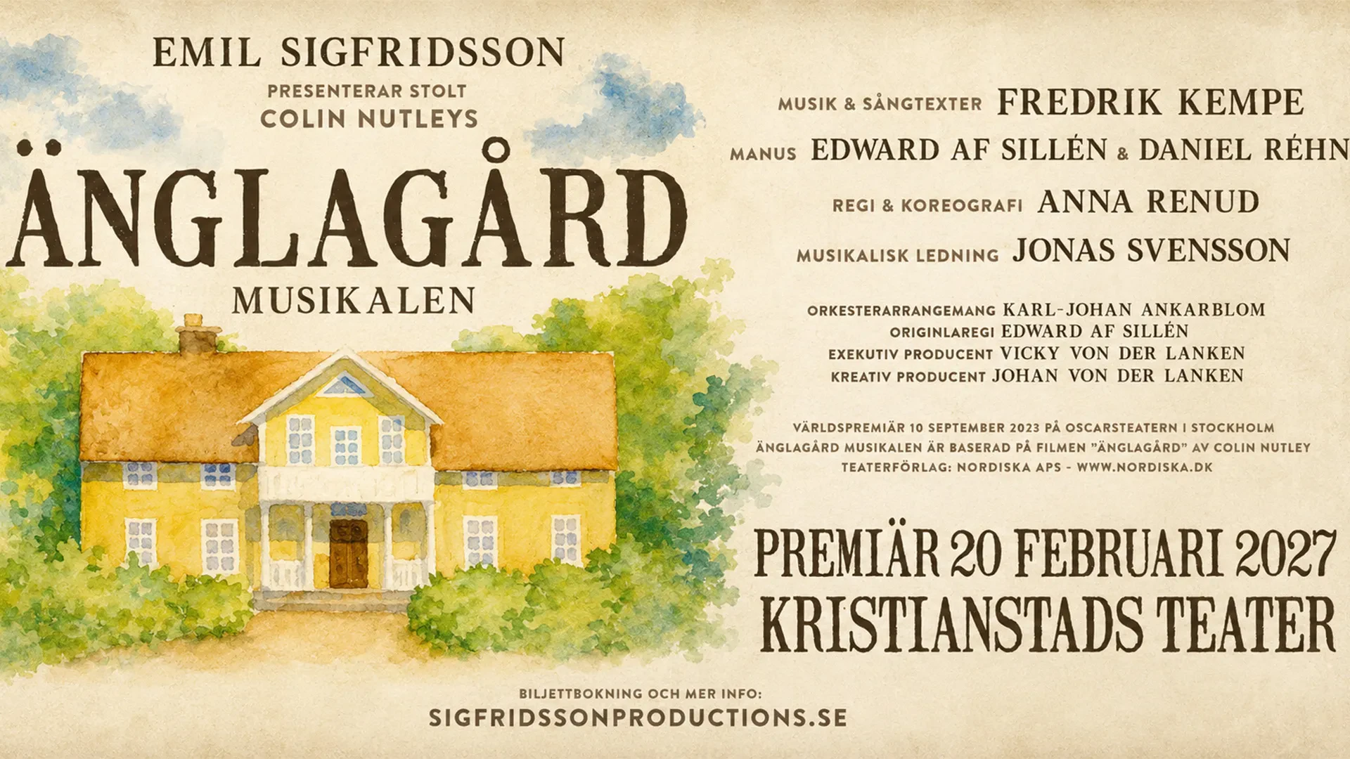 Anglagard musikalen i Kristianstad showbild