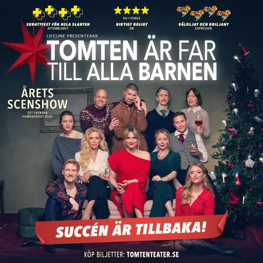 tomten ar far till alla barnen showbild