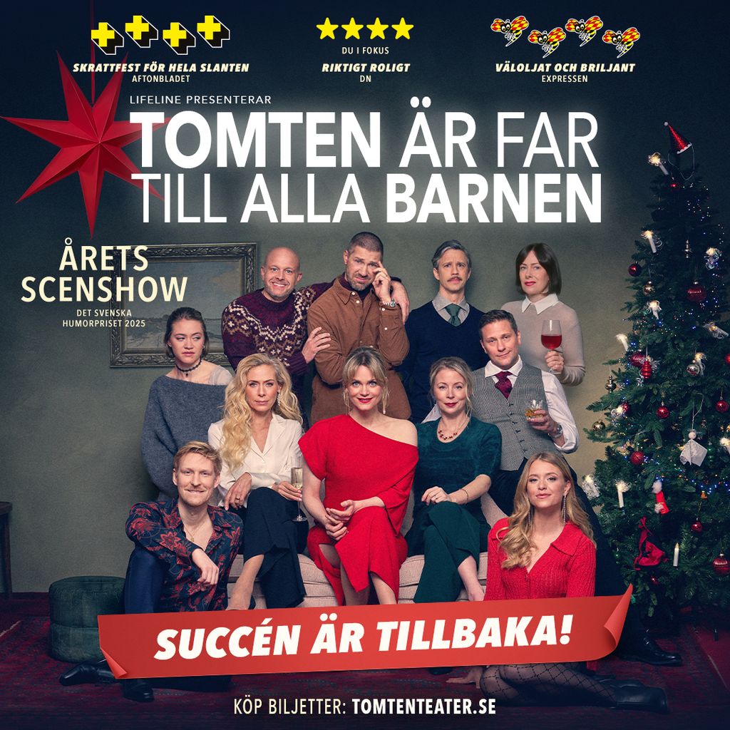 tomten ar far till alla barnen showbild