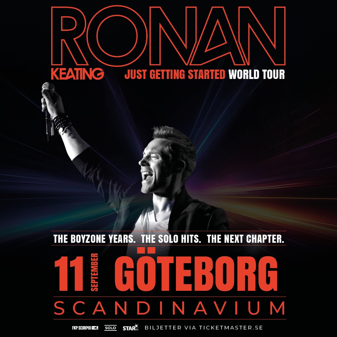 Ronan Keating konsertbild infor Scandinavium Goteborg