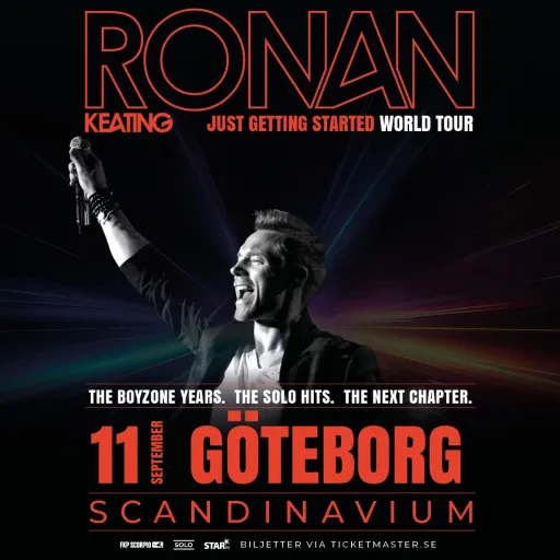 Ronan Keating konsertbild infor Scandinavium Goteborg